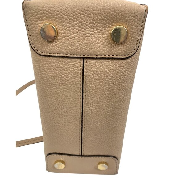 Michael Kors Mini Mercer Leather Crossbody & Tote Bag Nude EUC 8480 - Picture 7 of 16